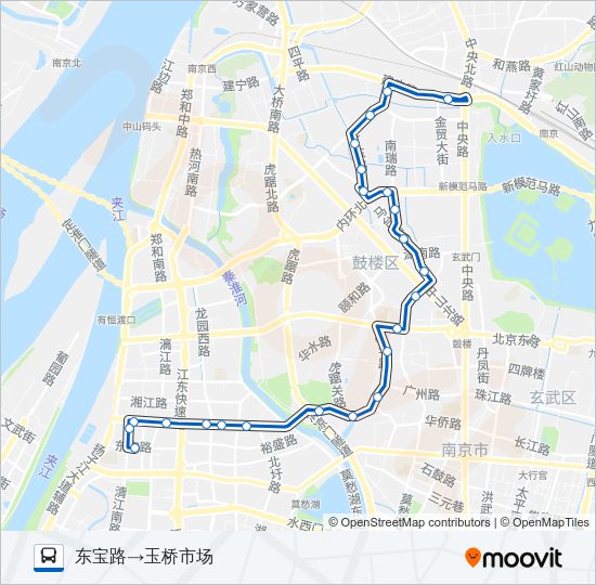 公交303路的线路图