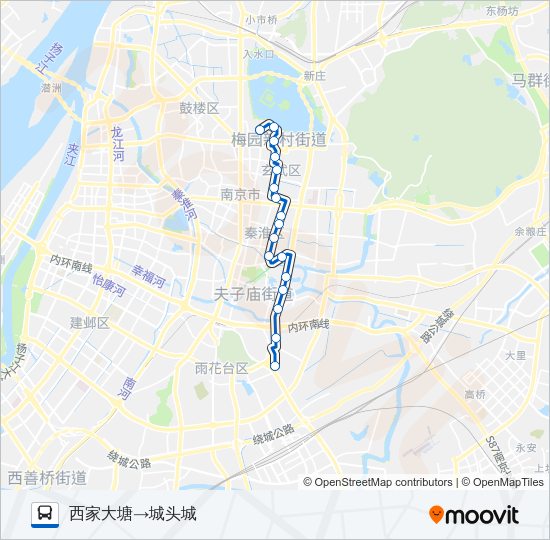 公交304路的线路图