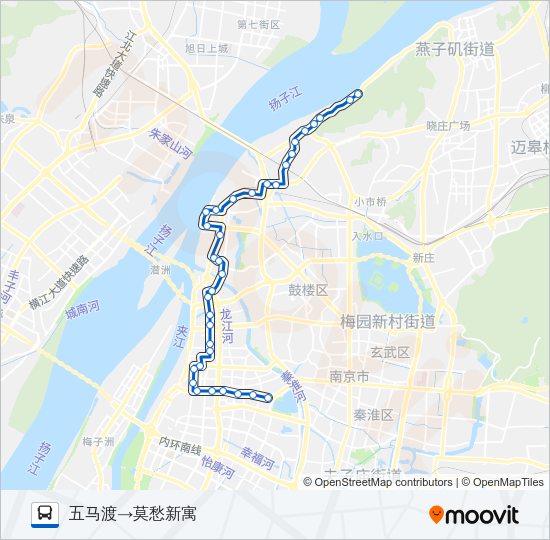 公交307路的线路图