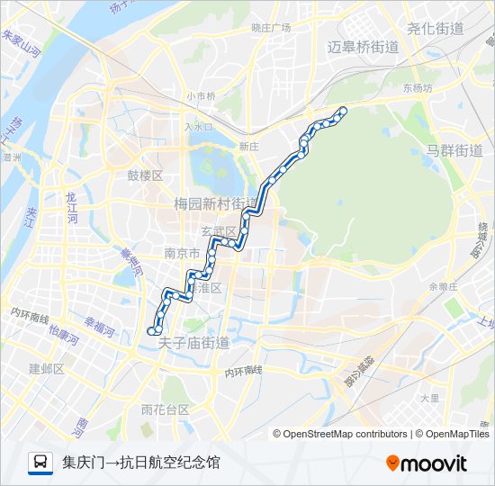 公交313路的线路图