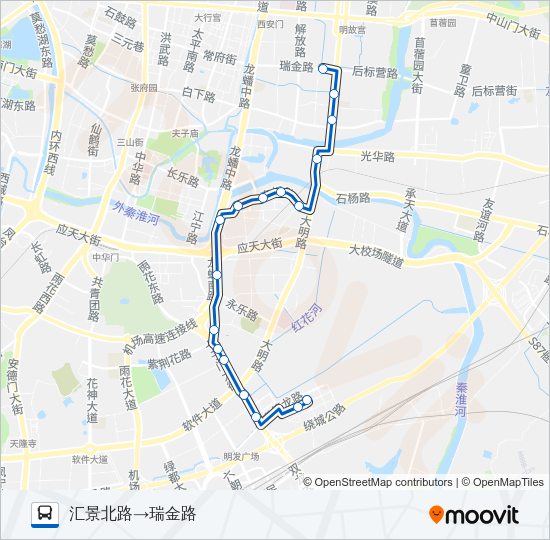 公交316路的线路图