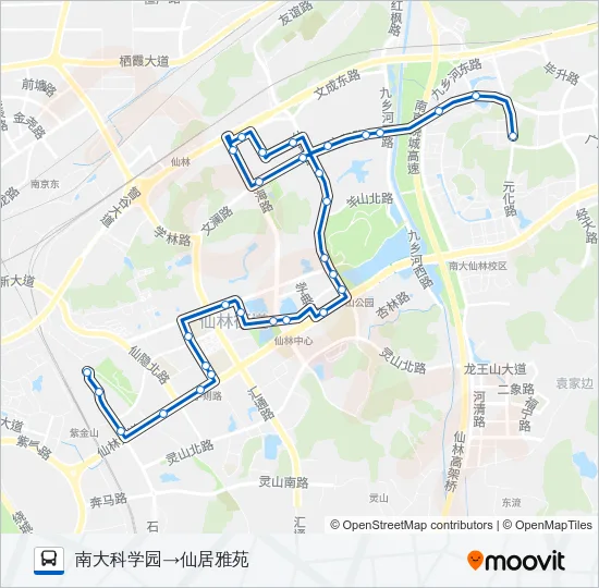 321路 Bus Line Map