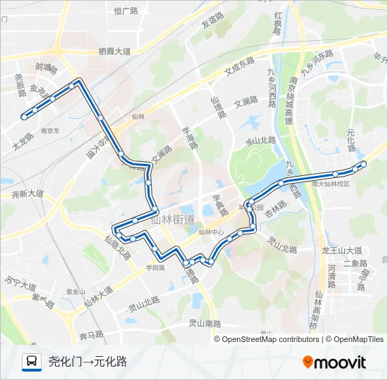 322路 Bus Line Map