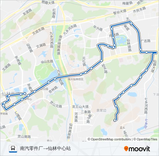 公交325路的线路图