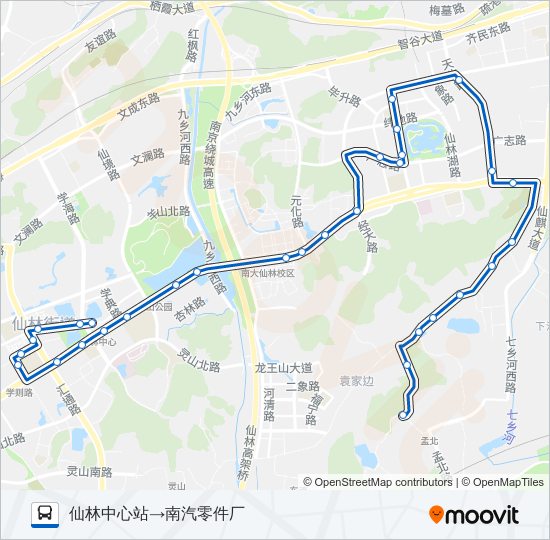 公交325路的线路图