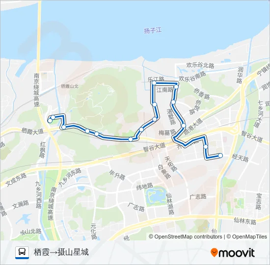 327路 Bus Line Map