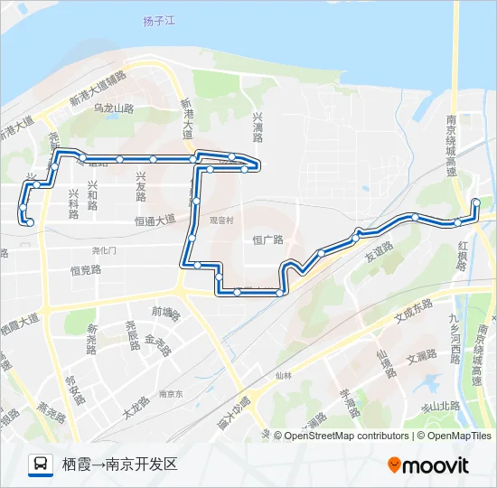332路 Bus Line Map