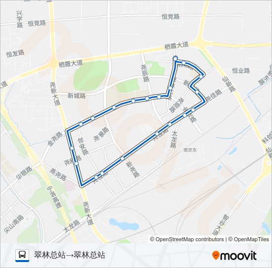 公交334路的线路图