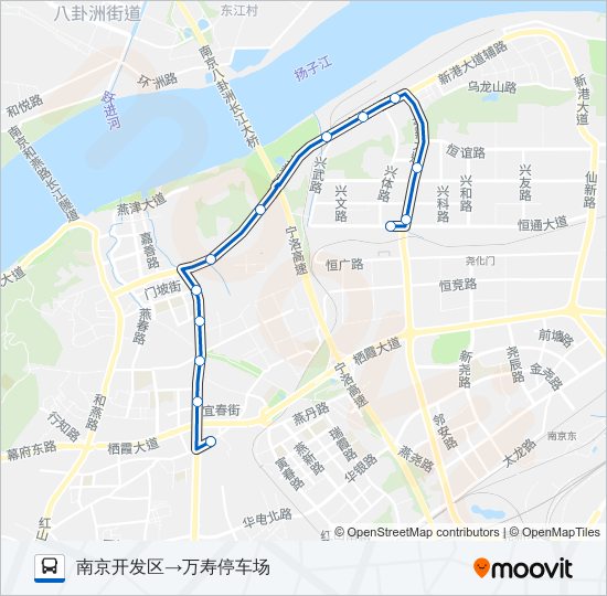 公交336路的线路图