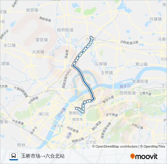 501路 Bus Line Map