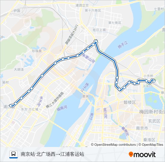 公交510路的线路图