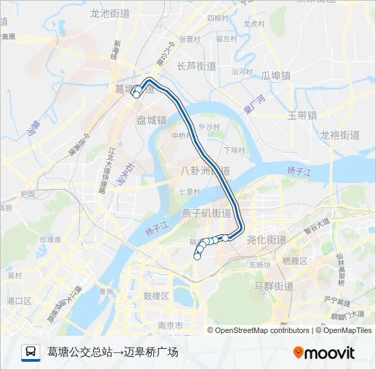 521路 Bus Line Map