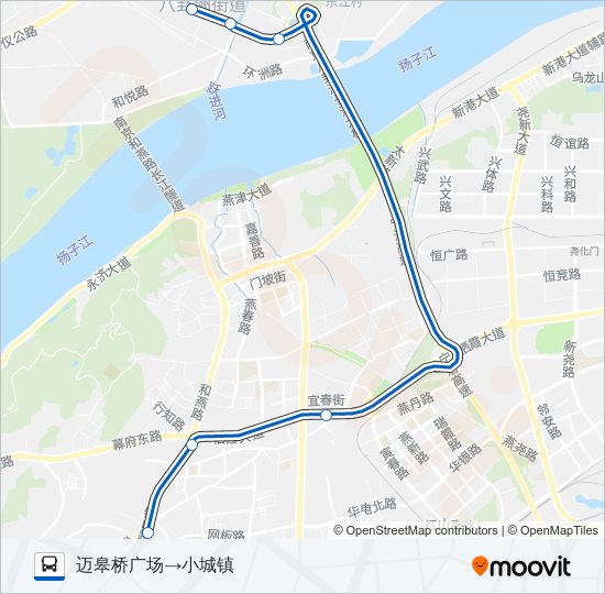 公交523路的线路图