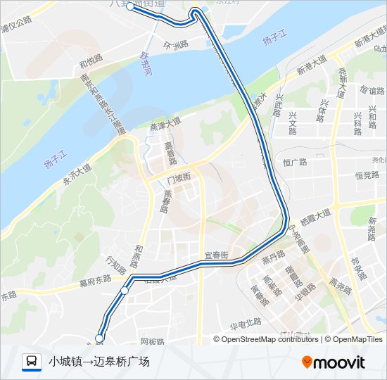 公交523路的线路图