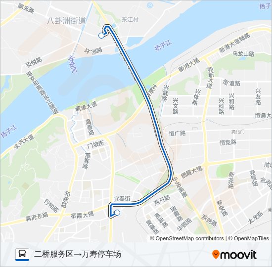 公交524路的线路图