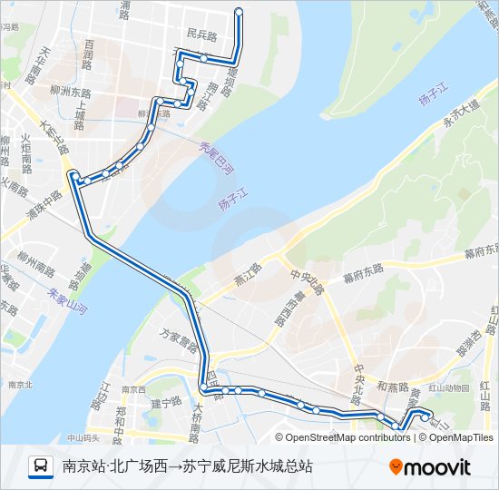 公交536路的线路图