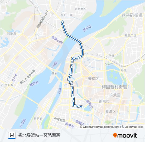 公交550路的线路图