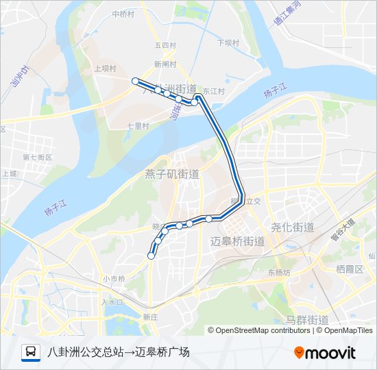 公交567路的线路图