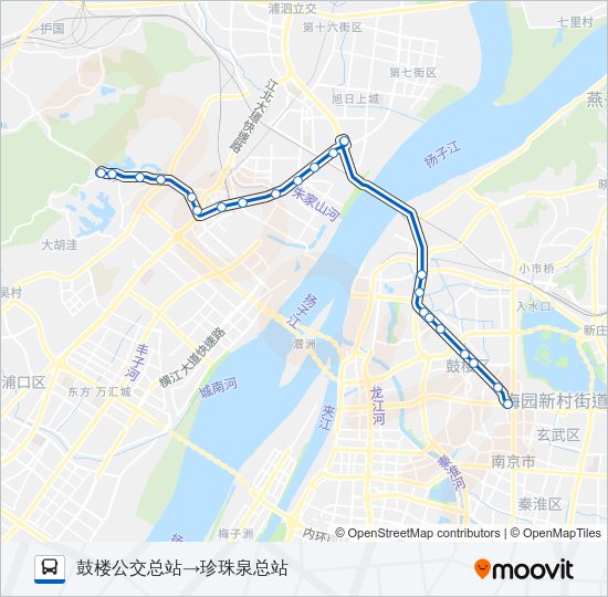 公交568路的线路图