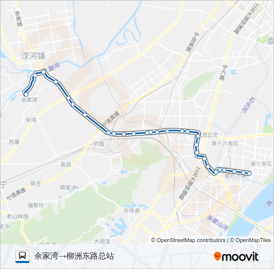 公交602路的线路图