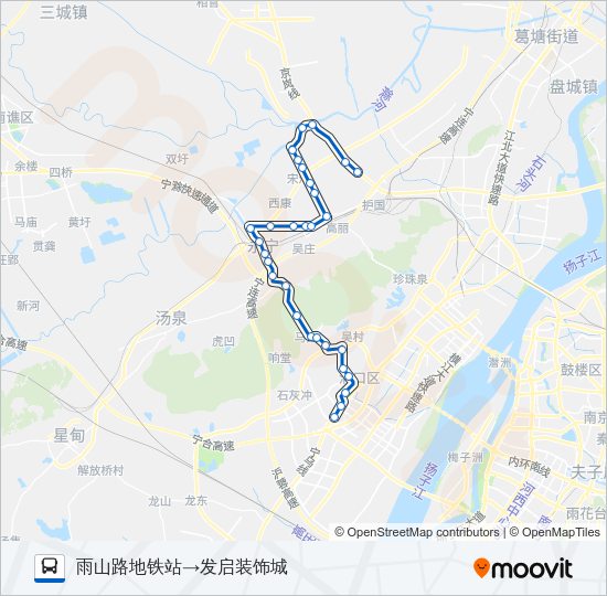 公交610路的线路图