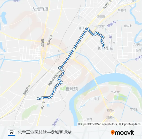 614路 Bus Line Map