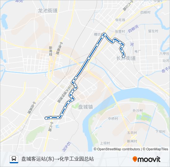 614路 bus Line Map