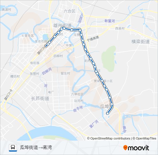 公交622路的线路图