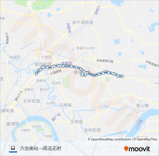 公交627路的线路图