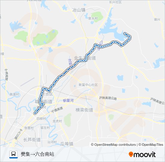 公交630路的线路图