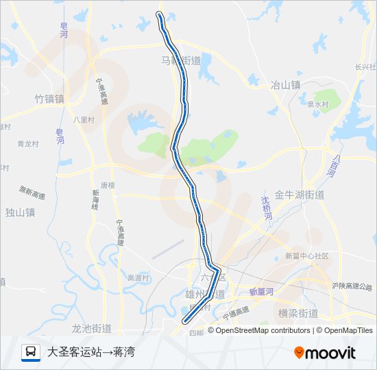 公交631路的线路图