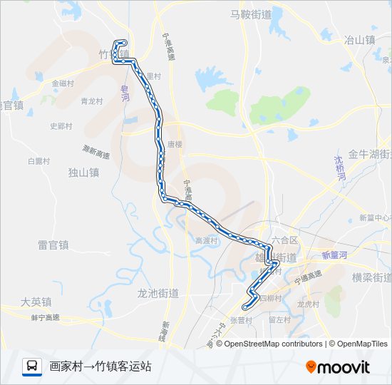 公交632路的线路图