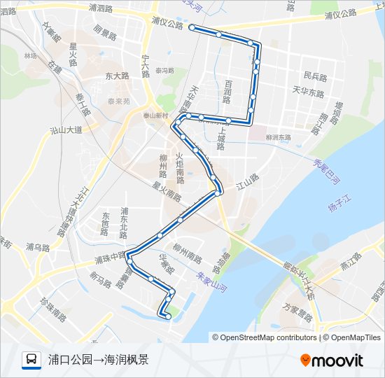 公交637路的线路图