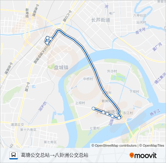 公交641路的线路图