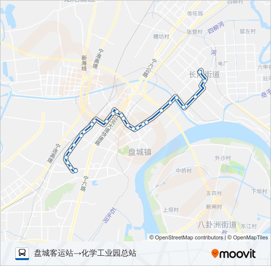 公交644路的线路图