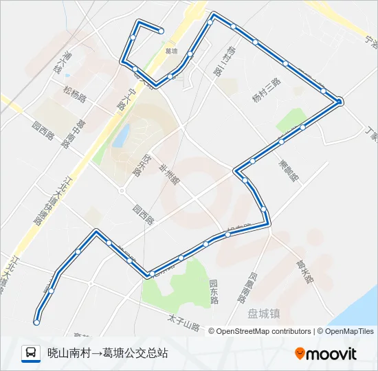 645路 Bus Line Map