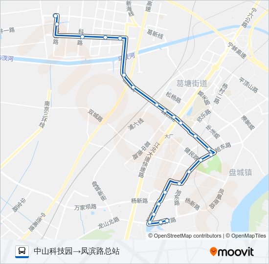 公交649路的线路图