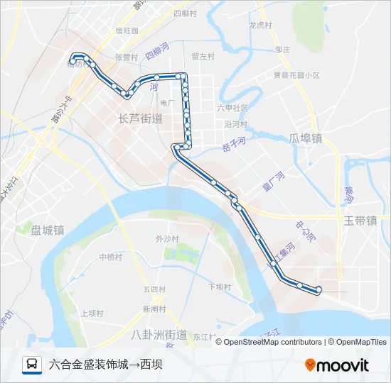 654路 Bus Line Map