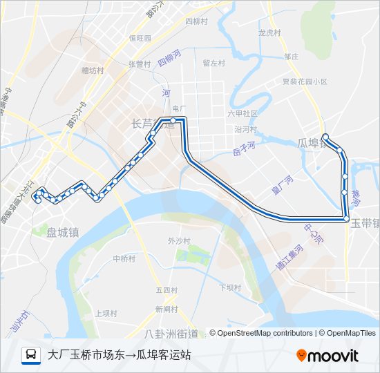 公交655路的线路图