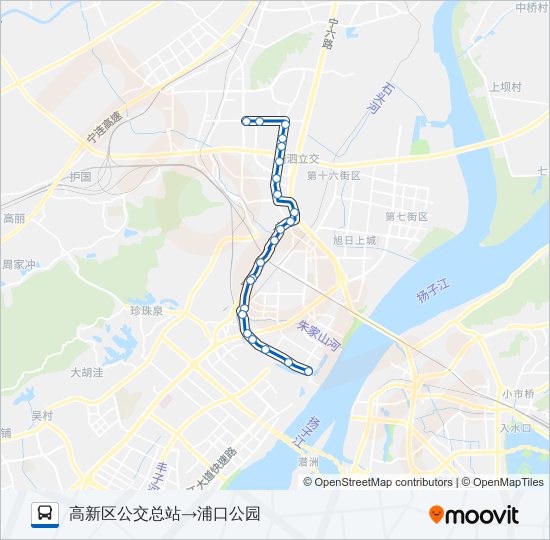 公交664路的线路图