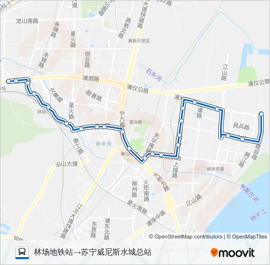 665路 Bus Line Map