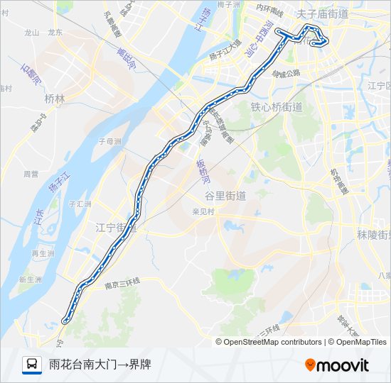 公交707路的线路图