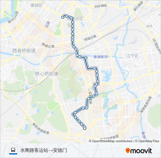 公交780路的线路图