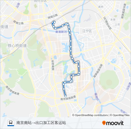 公交792路的线路图