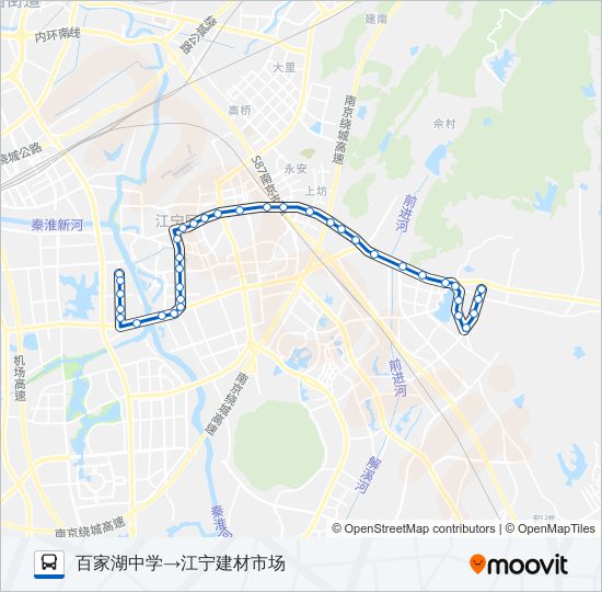 公交808路的线路图