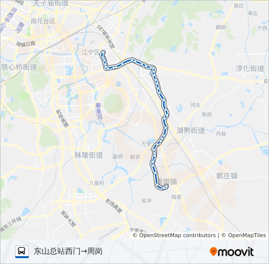 江宁869路公交车路线图图片