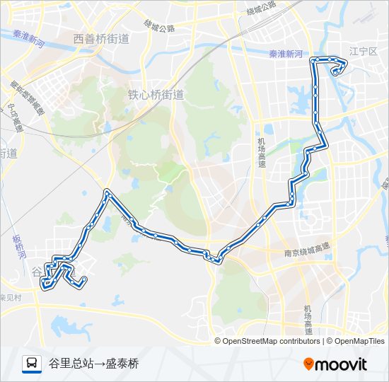 公交869路的线路图