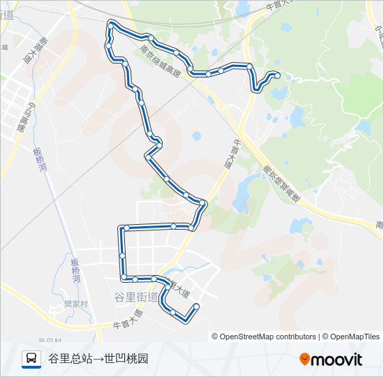 公交975路的线路图