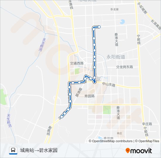 公交溧水3路的线路图