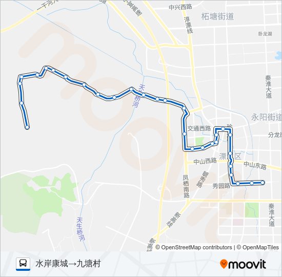 溧水5路 Bus Line Map